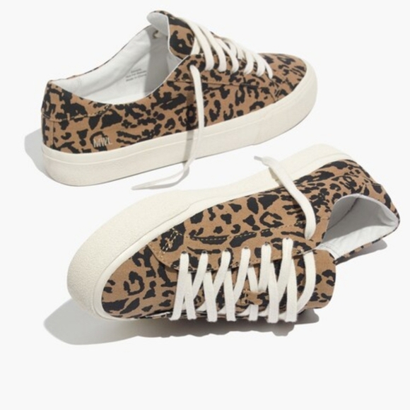Madewell Sidewalk Sneakers Leopard Print size 6 - Picture 1 of 8